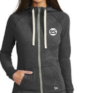 Women's New Era Sueded Cotton Blend Full-Zip Hoodie