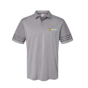 Men's Adidas Striped Sleeve Polo